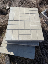 Patio stones, curbs, slabs and stairs.
