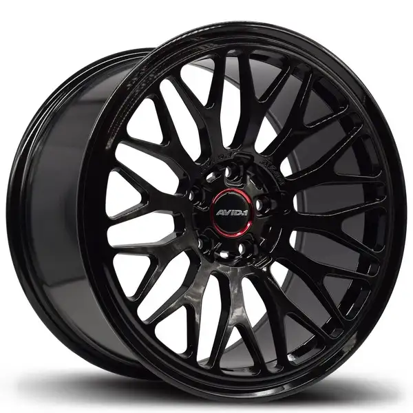 18" 5x112 rims for sale : Avid.1 Av-44 Gloss black in Tires & Rims in City of Toronto - Image 2