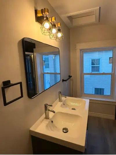 2 upstairs bright bedrooms for rent with brand new furniture including an in-room medium size fridge...