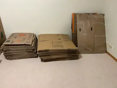 Moving Boxes and Wrapping Paper, View more
