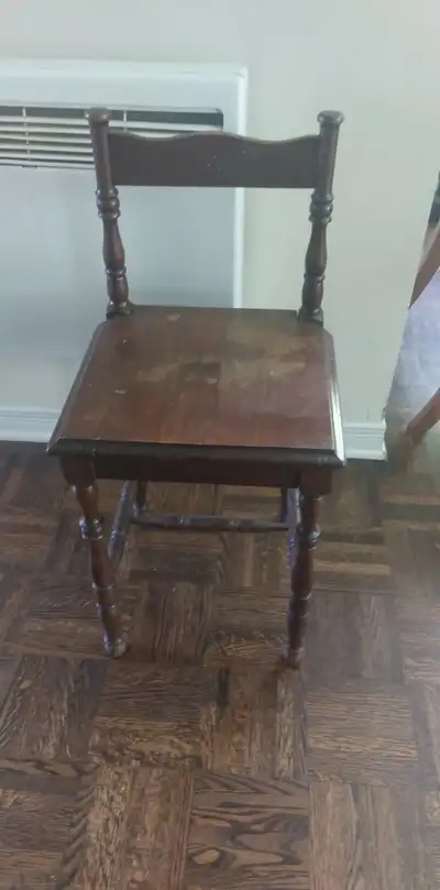 Small vintage wooden kids chair, View more