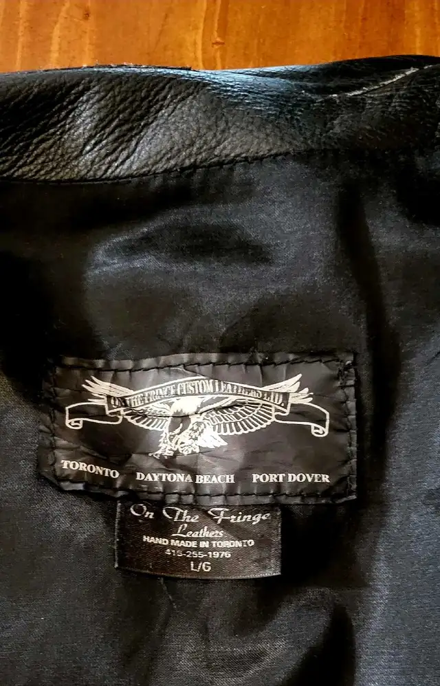 "On the Fringe" Custom Leather Motorcycle Jacket in Motorcycle Parts & Accessories in Hamilton - Image 5