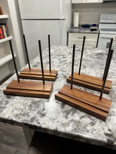 Vinyl Record Displays - Wood & Metal (4), View more