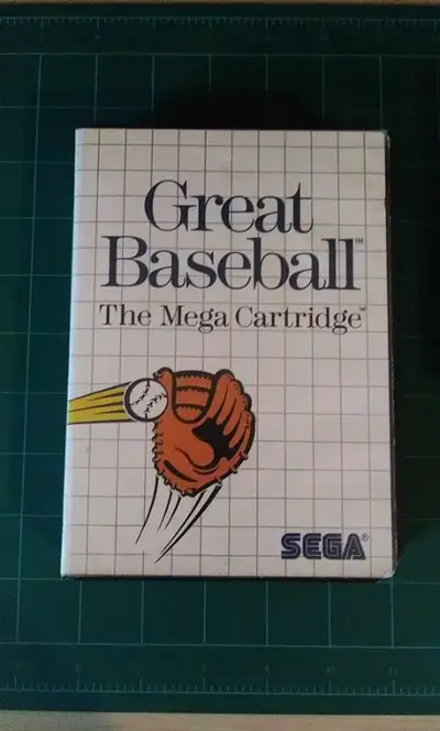 Sega Master System Video Game Great Baseball Cartridge, Box $10 Located East Saint John