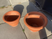 Two TerraCotta Planters…12 and 14 in.