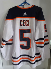 Official Oiler NHL Jersey Signed #5 Cody Ceci - Adidas