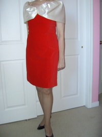 Red Velvet Party Dress