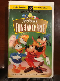 For Sale: Walt Disney's Fun and Fancy Free VHS 50th LE