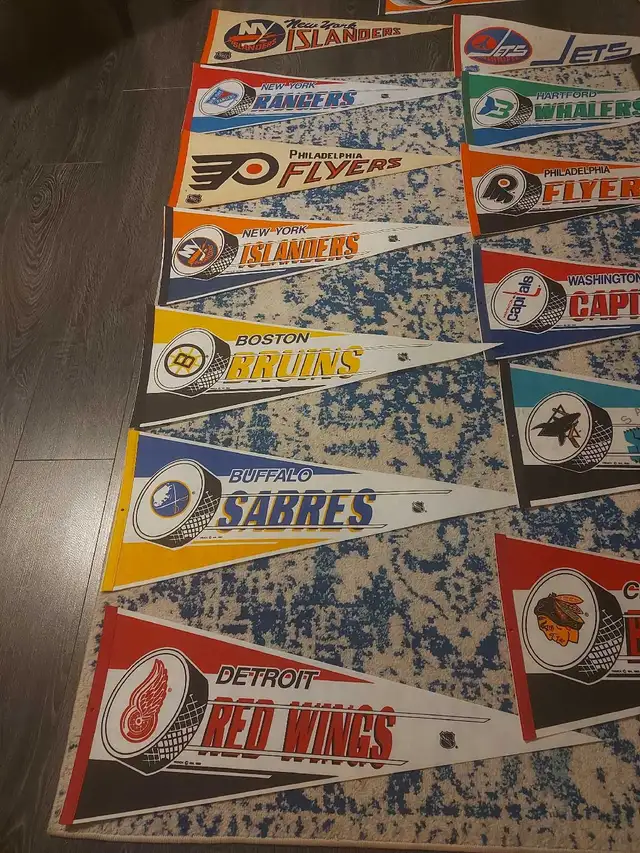 NHL pennants 25$each  in Arts & Collectibles in Calgary - Image 8