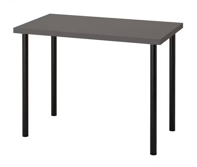 LINNMON / ADILS Desk, dark gray/black in Desks in City of Toronto