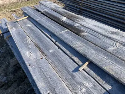 Old grey barn boards from recent barn renovation. Varying lengths, mostly 8-12’ ,some random. 6-8” w...