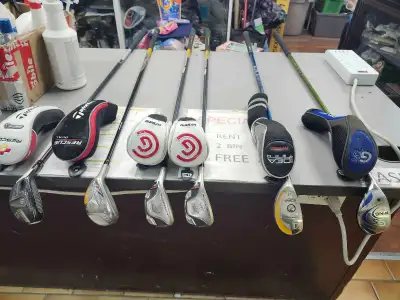 TaylorMade, Cleveland, Ping, and Adams Golf Hybrids, View more
