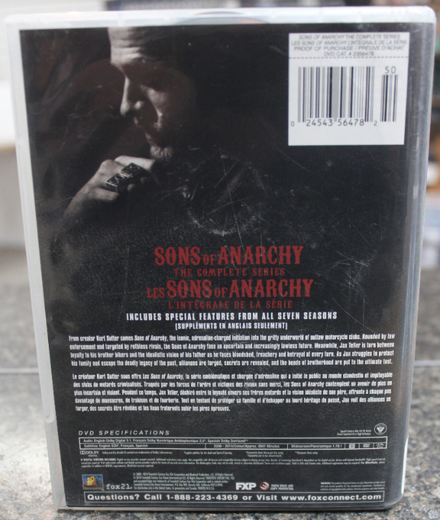 Sons of Anarchy - Complete Series (DVD) in CDs, DVDs & Blu-ray in Peterborough - Image 2