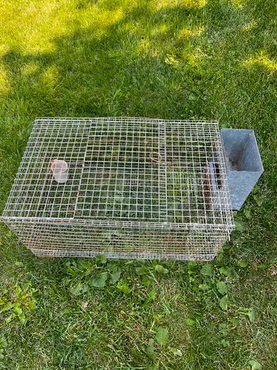 Cage à lapin pour élevage à l’extérieur 20 pouces largeur par 30 pouces longueur et 15 de haut Avec...