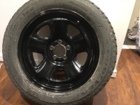 4 pneus d’hiver Goodyear 235/55r18 ultragrip ice avec rims