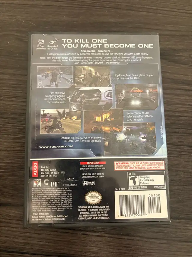 Nintendo GameCube - Terminator 3: Redemption 63234988667395123