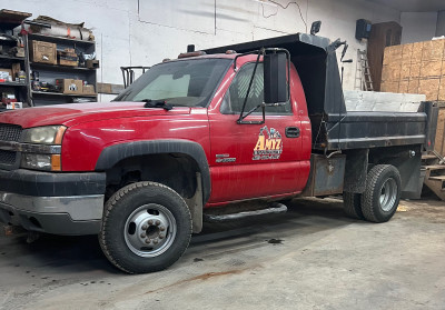 2003 3500 chevy dump with plow