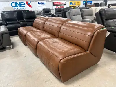 Tan 3 piece power sofa , View more