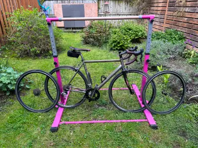 53cm Titanium Motobecane with extra wheels for sale, View more