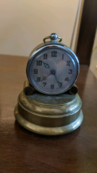 Antique Miniature Alarm Clock.  