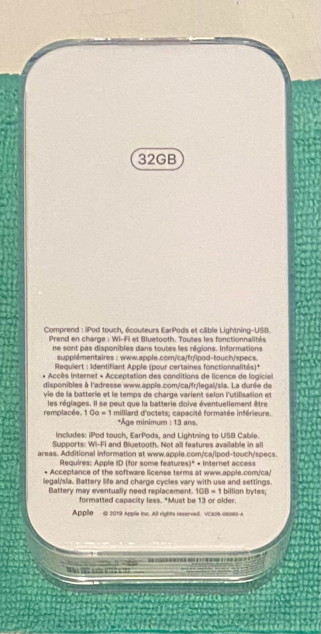 ipod touche 32go de 7er génération  dans iPod et MP3  à Shawinigan - Image 2