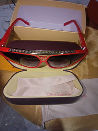 Louis Vuitton red sunglasses new in box