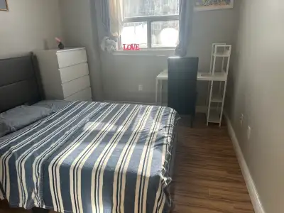 Private room for rent in a 3 bedroom apartment for single occupancy, sharing washroom and kitchen, L...