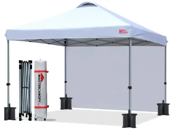 MASTERCANOPY Commercial Instant Canopy, 6.6'x6.6', White w/ wall in Other in Ottawa - Image 2