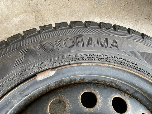 Yokohama 16" Winter Tires x4 w Rims (ice Guard iG53 205/55R16) in Tires & Rims in Markham / York Region - Image 4