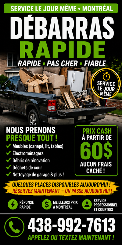 BESOIN DE TOUT FAIRE DISPARAÎTRE RAPIDEMENT? JE M’OCCUPE DE TOUT, View more