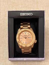 Seiko 5 SRPE72 Rose Gold Automatic Watch
