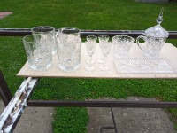 Never Used Vintage Lausitzer Lead Crystal Assorted Glassware
