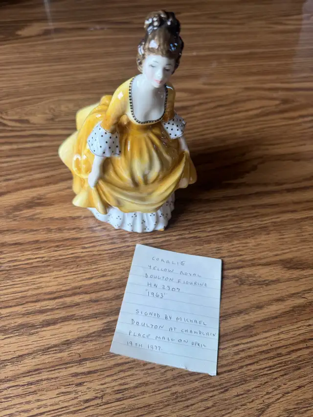 3 Royal Doulton Figurines, 2 Signed by Michael Doulton in Arts & Collectibles in Moncton - Image 7