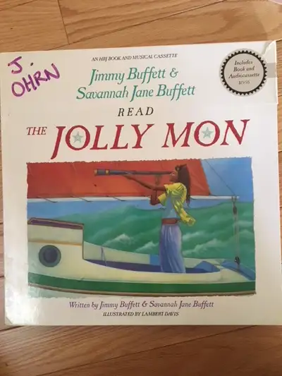 The Jolly Mon By Jimmy Buffett & Jane Book & Cassette 1989, View more