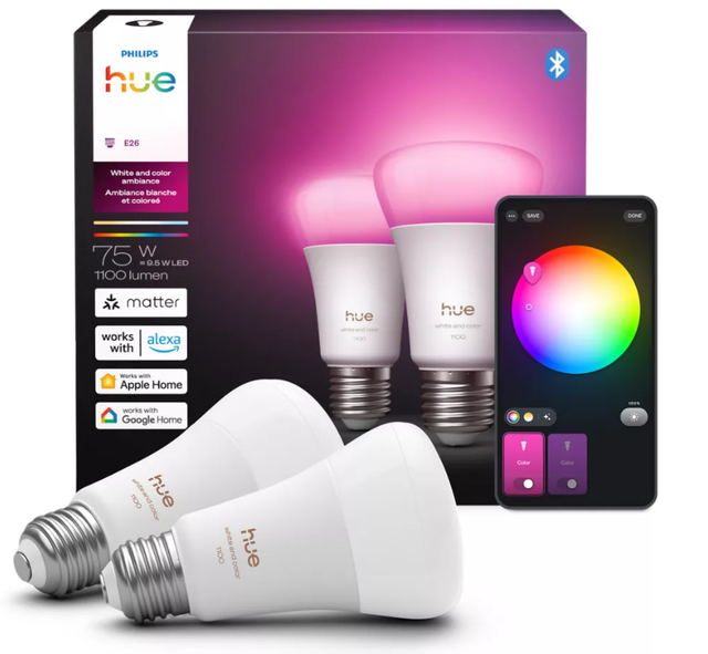 Philips Hue A19 - E26 smart bulb - 110065723757980674120