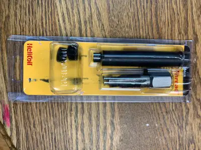 Stanley Save-A-Thread  repairs stripped spark  plug hole threads, View more