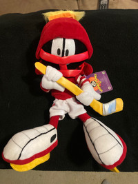 Rare Red Marvin the Martian as Hockey Player Plush