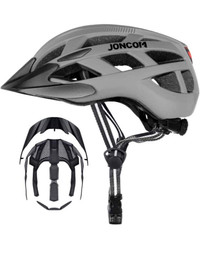 New - Joncom Adult Bike Helmet with Light, size L