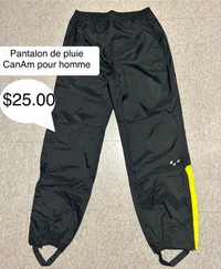 CanAm Pantalon de pluie gr M porté 1 fois