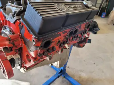 SBC 283 , engine needs a rebuild , has no rings and was reassembled to keep everything together. TRW...