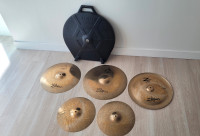 Zildjian Cymbals kits + Sabian hard case
