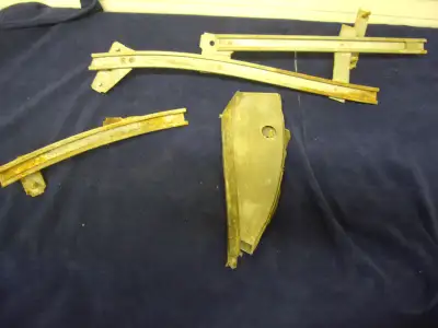 original left 1/4 window guide set for a 1965-66 Chev Caprice 2 dr hardtop. They are in very good co...
