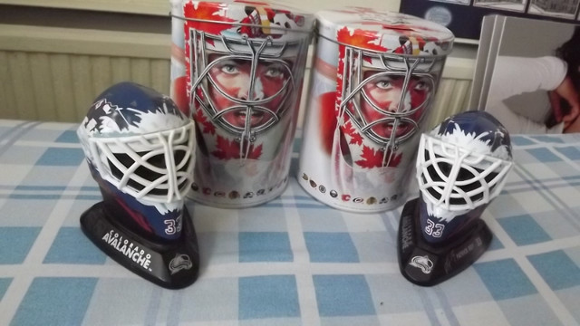 7 PATRICK ROY NHL ITEMS BUNDLE DEAL/2 POSTERS,2 MASKS,2TINS,1MAG in Arts & Collectibles in City of Toronto