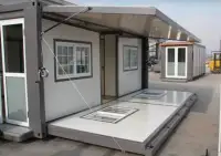 Portable House With Bathroom Double Glass Tempered