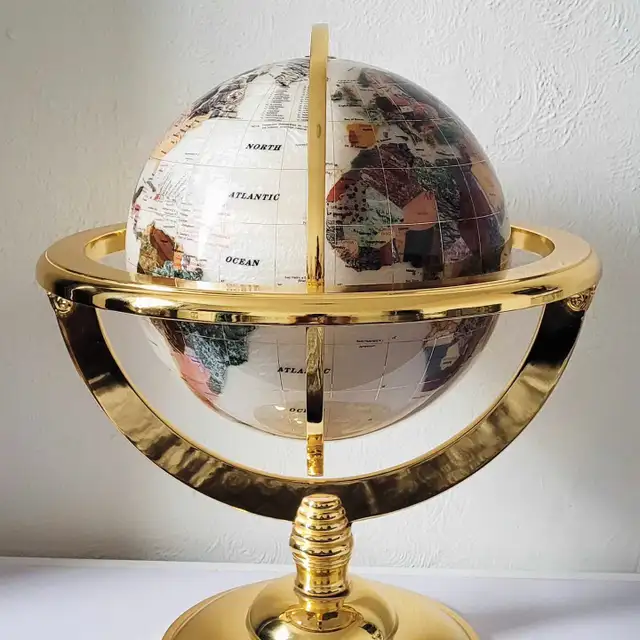 Mother Of Pearl World Globe 63826838099713120