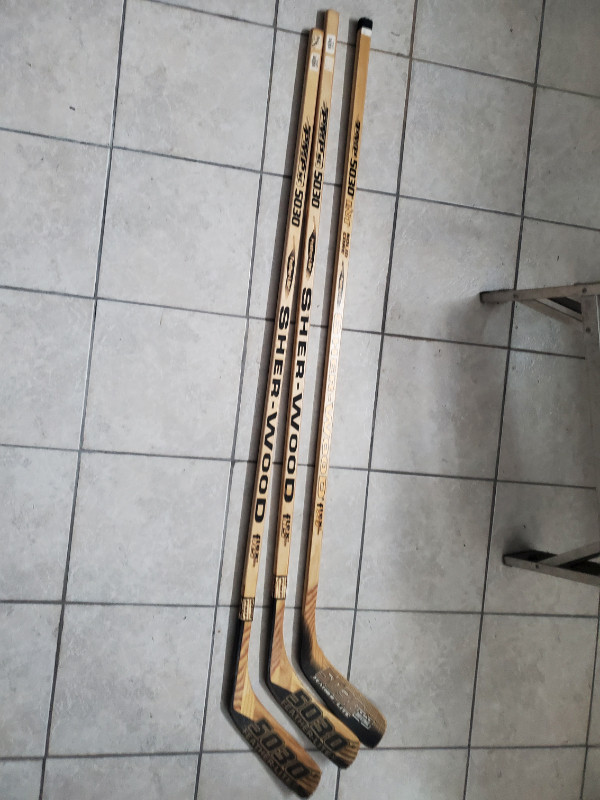 New wood Sherwood PMP 5030 hockeys sticks, left hand in Hockey in City of Toronto - Image 2