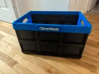CleverMade Collapsible Storage Bins/Utility Totes 