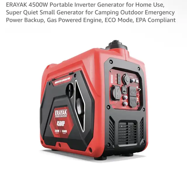 ERAYAK 4500W Portable Inverter Generator64247148950019120