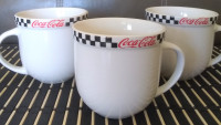 3 Coca Cola Coke Mugs
