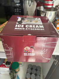 Ice cream maker attachment 